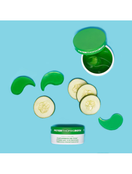 Peter Thomas Roth Cucumber De-tox Hydra-gel Eye Patches Охолоджуючі гідрогелеві патчі для шкіри навколо очей з екстрактом огірка