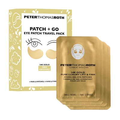 Peter Thomas Roth Hydra-gel Travel Pack 4-Pairs Подарочный набор гидрогелевых патчей с 24K золотом