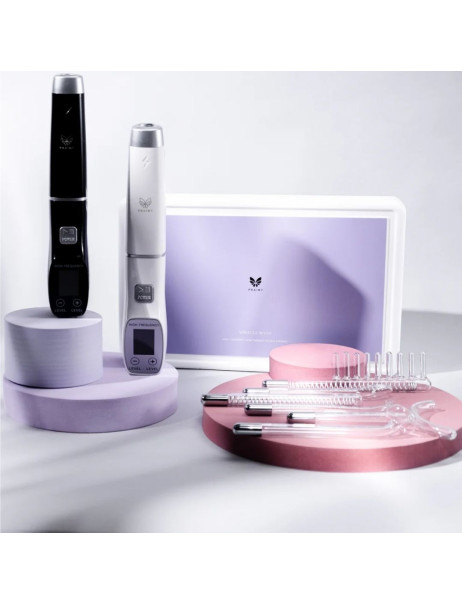 Praimy Miracle Wand High Frequency Skin Therapy Device 6 Wands White Устройство высокочастотной терапии кожи с шестью насадками Белый