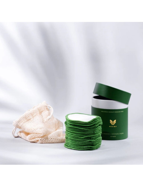 Praimy Bamboo Cotton Pads Многоразовые диски для очистки лица
