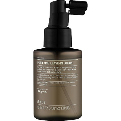 Previa Extra Life E3.03 Natural Haircare Purifying Leave-In Lotion Очищувальний незмивний детокс-лосьйон для шкіри голови