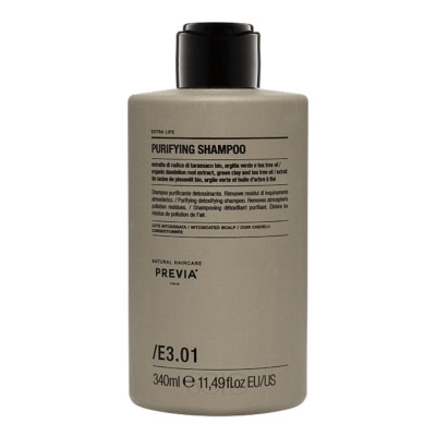 Previa Extra Life E3.01 Natural Haircare Purifying Shampoo Очищувальний детокс-шампунь