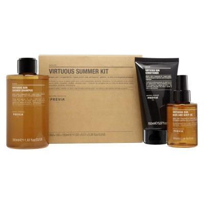 Previa Natural Haircare Suncare Virtuous Summer Kit Набір для літнього догляду