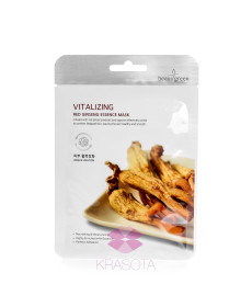 BeauuGreen Тканинна маска для обличчя з екстрактом червоного женьшеню Vitalizing Red Ginseng - Написати відгук