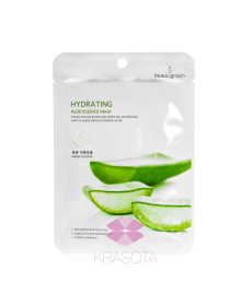BeauuGreen Тканинна маска для обличчя з екстрактом соку алое Hydrating Aloe - Написати відгук