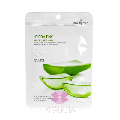 BeauuGreen Hydrating Aloe Тканевая маска для лица с экстрактом сока алоэ