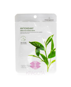 BeauuGreen Antioxidant Green Tea Тканинна маска для обличчя з екстрактом зеленого чаю - Написати відгук