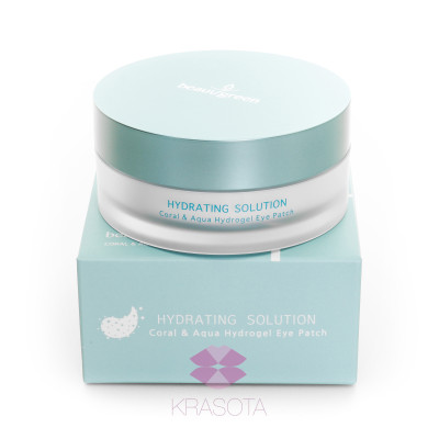 BeauuGreen Coral & Aqua Hydrogel Eye Patch Гидрогелевые патчи большего размера