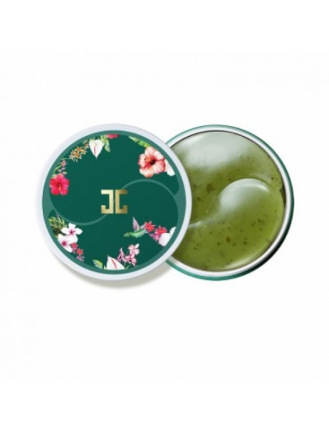 Jayjun Green Tea Eye Gel Patch Гидрогелевые патчи с лепестками зеленого чая