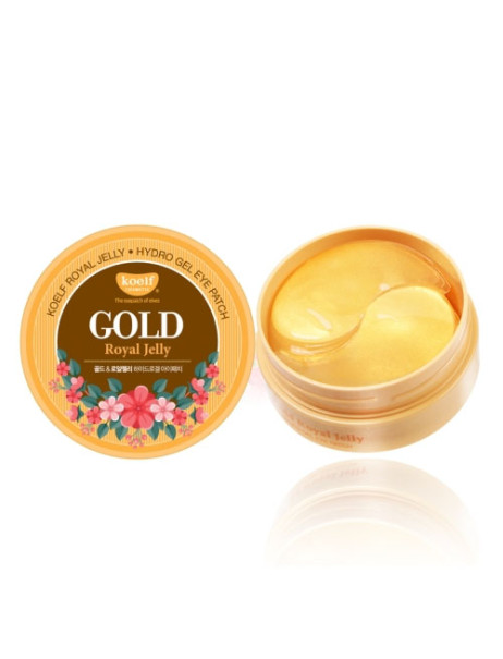 KOELF Гідрогелеві патчі для очей з золотом 60шт Gold Royal Jelly Eye Patch