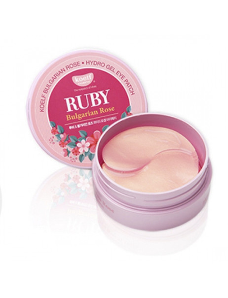 KOELF Гідрогелеві патчі для очей з рубіном 60шт Ruby Bulgarian Rose Eye Patch