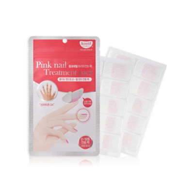 KOELF Кератиновая маска для ногтей 20шт Pink Nail Treatment pack