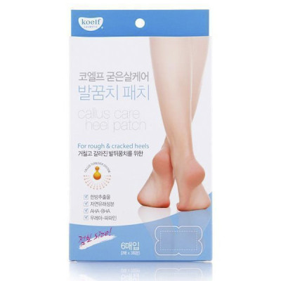KOELF Патчи для ухода за огрубевшей кожей пяток Callus Care Heel Patch