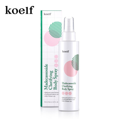 KOELF Очищуючий спрей для тіла c мадекассосідом 150ml Madecassoside Clarifying Body Spray 