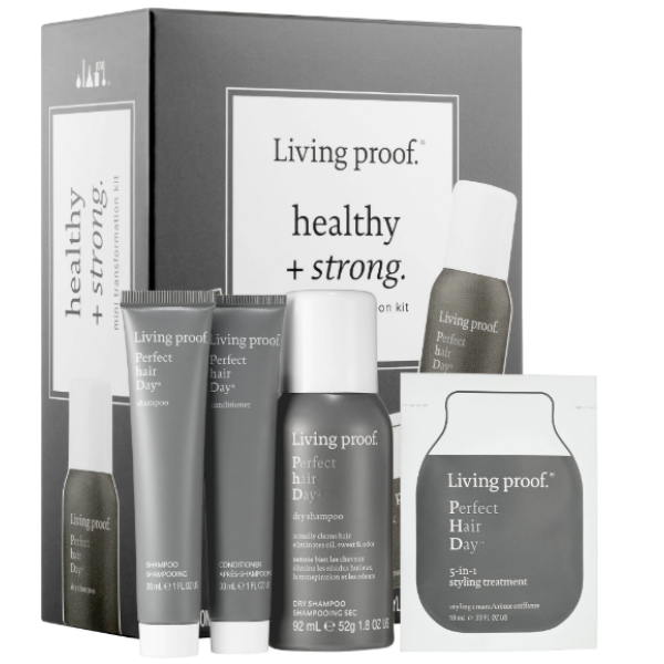 Living proof Міні-набір для здорових і сильних волосся Perfect hair Day Healthy + Strong Mini Transformation Kit 