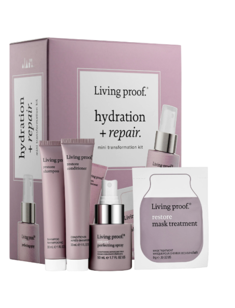 Living proof Мини-набор для восстановления волос Restore Hydration + Repair Mini Transformation Kit