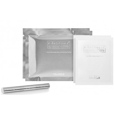 Medik8 r-Retinoate Rejuvenating Eye System Kit Система ухода за кожей вокруг глаз: набор из патчей с микроиглами, биоцеллюлозными патчами и сывороткой с ретинил ретиноатом 