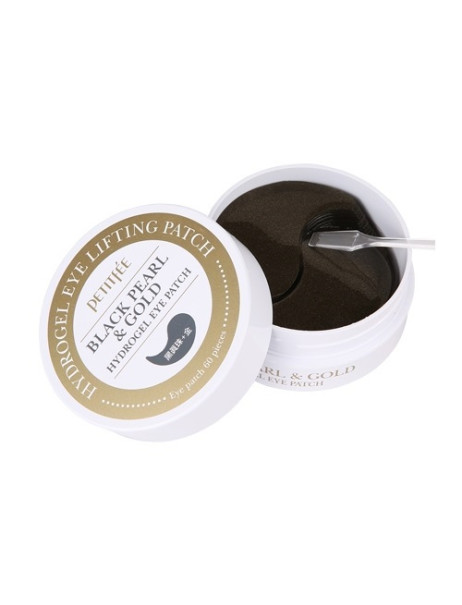 PETITFEE Гідрогелеві патчі для очей з золотом і чорним перлами 60шт Black Pearl Gold Hydrogel Eye Patch
