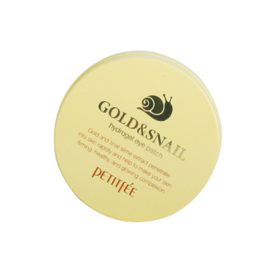 PETITFEE Gold Snail Hydrogel Eye Patch Гидрогелевые патчи для глаз с золотом и улиткой