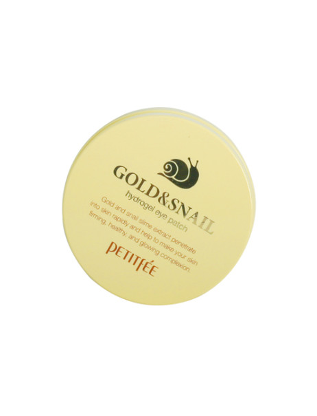 PETITFEE Gold Snail Hydrogel Eye Patch Гідрогелеві патчі для очей із золотом та равликом