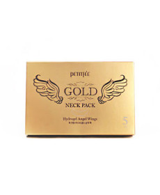 PETITFEE Гідрогелева маска для шиї з плацентою 10g Hydrogel Angel Wings Gold - Написати відгук