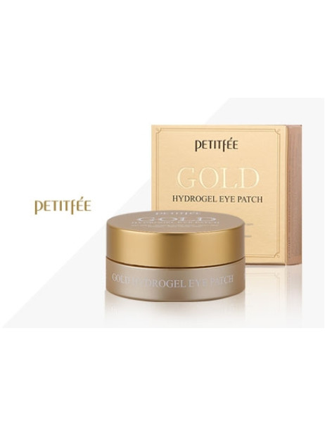 PETITFEE Гідрогелеві патчі для очей з золотим комплексом +5 60шт Gold Hydrogel Eye Patch