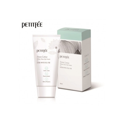 PETITFEE Увлажняющий и осветляющий крем для лица 50ml Snow Lotus White Tone Up Cream