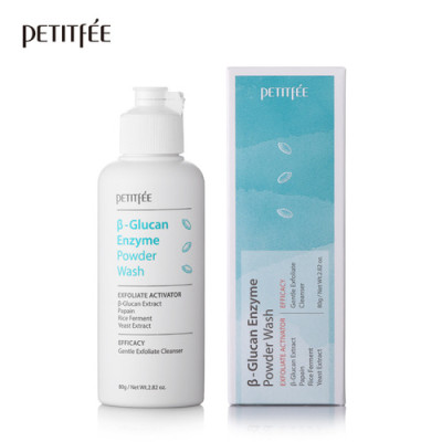 PETITFEE Ензимна пудра для вмивання з бета-глюканом 80g Beta-Glucan Enzyme Powder Wash 