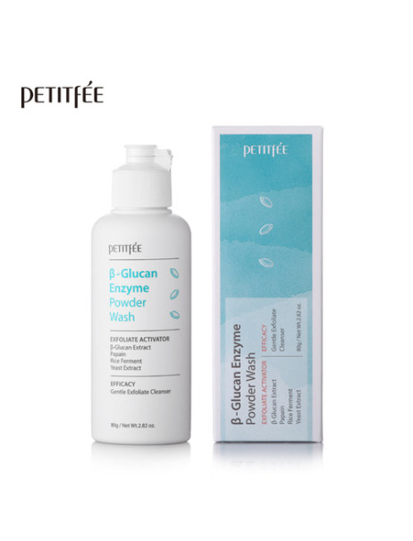 PETITFEE Ензимна пудра для вмивання з бета-глюканом 80g Beta-Glucan Enzyme Powder Wash