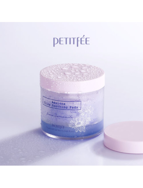 PETITFEE Ультра-зволожуючі подушечки 70шт Azulene Ultra Soothing Pads