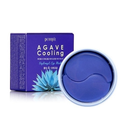 PETITFEE Гидрогелевые охлаждающие патчи для глаз с экстрактом агавы 60шт Agave Cooling Hydrogel Eye Mask