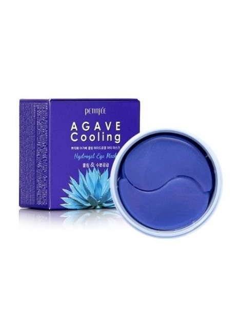 PETITFEE Гідрогелеві охолоджуючі патчі для очей з екстрактом агави 60шт Agave Cooling Hydrogel Eye Mask
