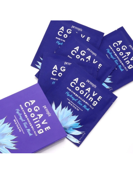 PETITFEE Гідрогелева охолоджуюча маска для обличчя з екстрактом агави 32g Agave Cooling Hydrogel Face Mask