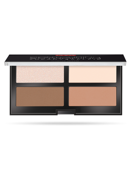 Pupa Палетка компактная для контуринга Contouring Strobing Palette 17.5g Contouring Strobing Palette