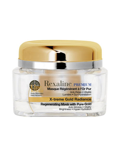 Rexaline Premium Line Killer 24К X-Treme Gold Radiance Mask Омолоджуюча маска для обличчя з частинками золота