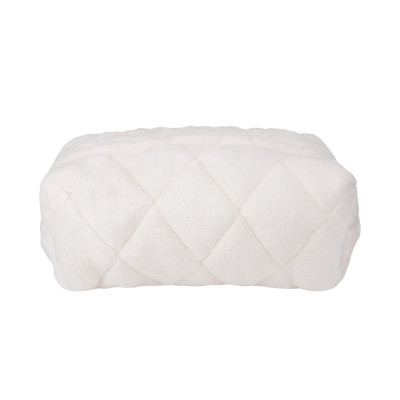 Puff Косметичка Белый плюш
