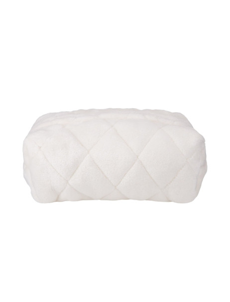 Puff Косметичка Білий плюш