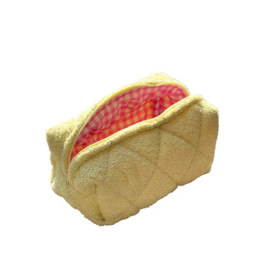 Puff Косметичка Желтая махра