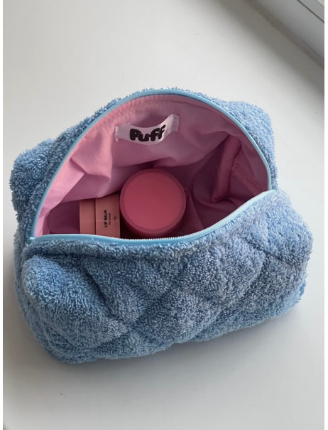 Puff Косметичка Синя махра