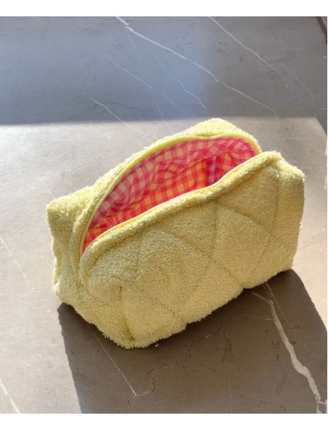 Puff Косметичка Жовта махра
