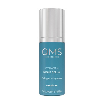 QMS Medicosmetics Collagen System Collagen Night Serum Sensitive Ночная сыворотка с коллагеном для чувствительной кожи
