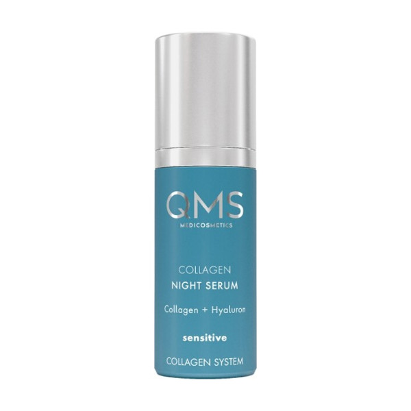 QMS Medicosmetics Collagen System Collagen Night Serum Sensitive Нічна сироватка з колагеном для чутливої шкіри