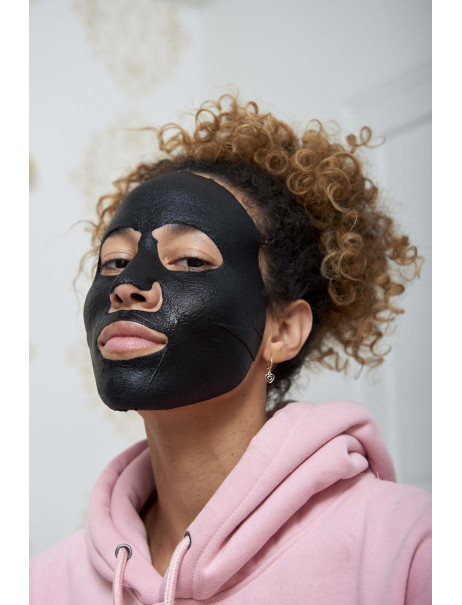RARE Paris Box of 5 Carbone Glacé Purifying Face Mask Набір з п'яти очищувальних масок для обличчя з гамамелісом та екстрактом мальви