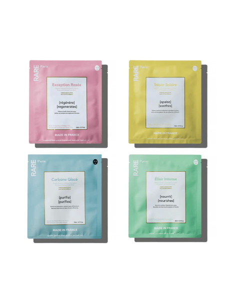 RARE Paris Box of 4 Face Mask Набір з чотирьох масок для обличчя