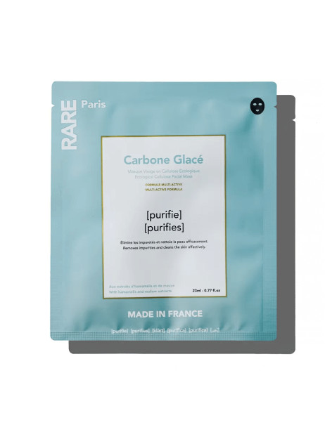 RARE Paris Carbone Glacé Purifying Face Mask Очищувальна маска для обличчя з гамамелісом та екстрактом мальви