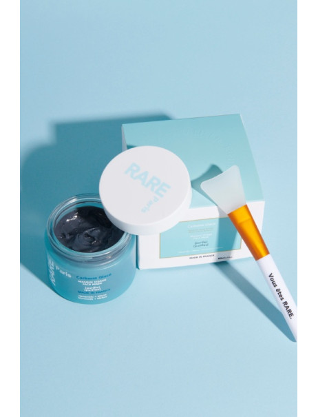 RARE Paris Carbone Glacé Purifying Creamy Face Mask Маска для глибокого очищення шкіри обличчя з гамамелісом та екстрактом мальви