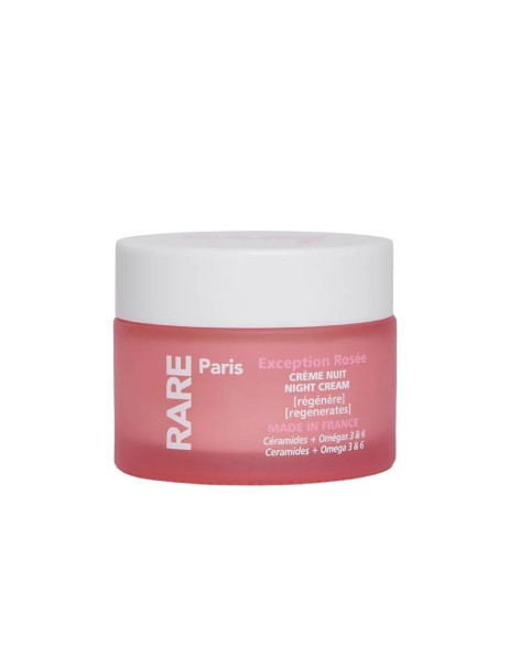 RARE Paris Exception Rosée Regenerating Night Cream Восстанавливающий крем для лица с церамидами, Омега 3 и 6