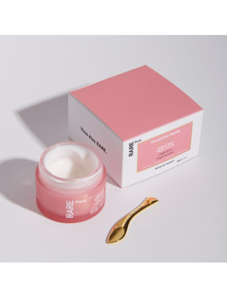 RARE Paris Exception Rosée Regenerating Night Cream Восстанавливающий крем для лица с церамидами, Омега 3 и 6