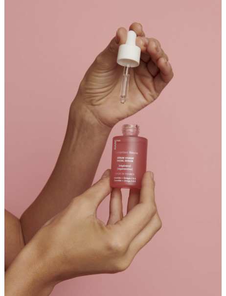 RARE Paris Exception Rosée Regenerating Face Serum Восстанавливающая сыворотка для лица с церамидами, Омега 3 и 6