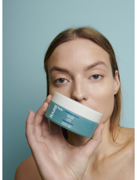 RARE Paris Carbone Glacé Purifying Eye Patch Патчи для контура глаз против отеков с гамамелисом и экстрактом мальвы